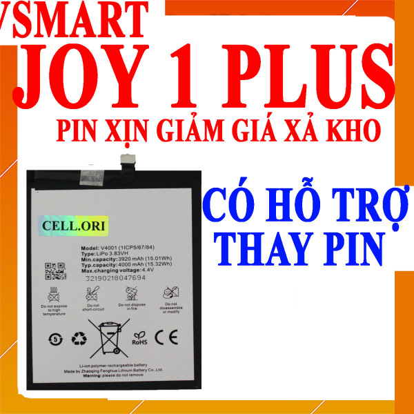 Pin Webphukien cho Vsmart Joy 1 Plus V4001 dung lượng 4000mAh 